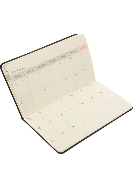 Siyah Planlayıcı Takvim Not Defteri Yapmak Haftalık Liste Günlük Defter Not Defterleri Aylık Kitap Gündem Randevu Planlama Zaman Yönetimi Görevi (Yurt Dışından)