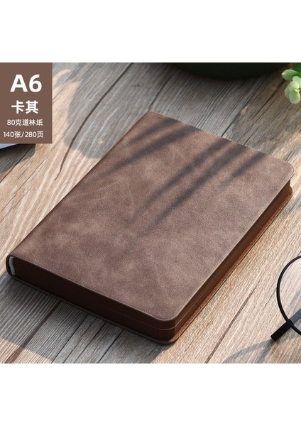 F A6 1 Adet A6 Yaratıcı Taşınabilir Vintage Desen Pu Deri Defter Günlüğü Not Defteri Kırtasiye Öğrenciler Öğretmenler Için Hediye Günlük Tutma (Yurt Dışından)