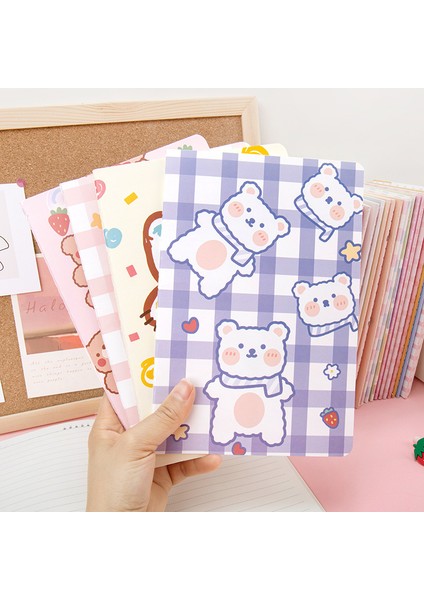 Stil 4 A5 1 Adet Kawaii A5 Eskiz Defteri Şeker Serisi Not Defteri Dizüstü Karikatür Memo Ins Öğrenci El Defter (Yurt Dışından) modelleri