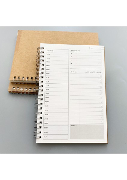 Kraft Aylık Plan Yaratıcı Defterler Gündemler Günlüğü Haftalık Aylık Planlayıcı Öğrenciler Için Spiral Organizatör Kitap Kraft Program Kağıt Ofis Malzemeleri (Yurt Dışından) fırsatları