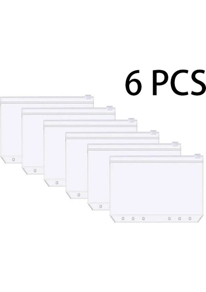 6 Cep A6 A6 Bağlayıcı Bütçe 6 Delikli Bağlayıcı Cepler Plastik Bağlayıcı Fermuar Planlayıcısı Defter Kapakları Klasör A6 Boyutu Para Tasarruf Zarfı (Yurt Dışından)