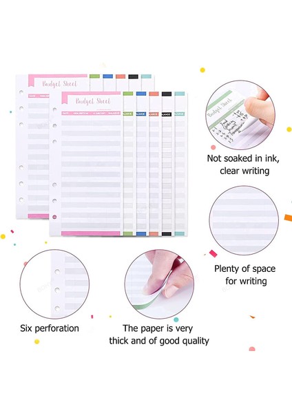 6 Cep A6 A6 Bağlayıcı Bütçe 6 Delikli Bağlayıcı Cepler Plastik Bağlayıcı Fermuar Planlayıcısı Defter Kapakları Klasör A6 Boyutu Para Tasarruf Zarfı (Yurt Dışından) fırsatları