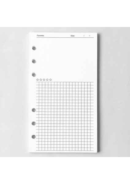 STYLE10 A5 A5 A6 Gevşek Yaprak Defter Dolum Spiral Ciltleyici Iç Sayfa Günlüğü Haftalık Aylık Planlayıcı Yapılacaklar Listesi Çizgi Nokta Izgara Iç Kağıt (Yurt Dışından)