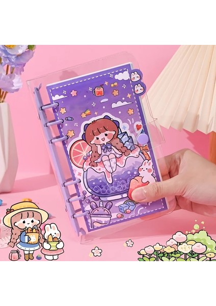 BJB79-2 1 Adet Orijinal Karikatür Defter Gevşek Yaprak Kitap Şeffaf Kapak (Yurt Dışından) indirimleri