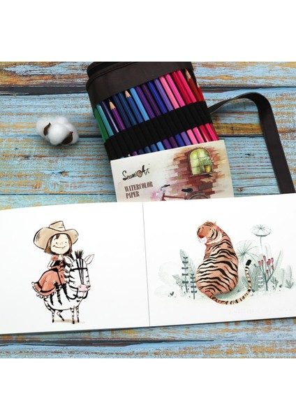 A6 Seamiart A5/a6 12 Sayfalık 230GSM Suluboya Eskiz Defteri Acemi Suluboya Resim Sanat Malzemeleri (Yurt Dışından) modelleri