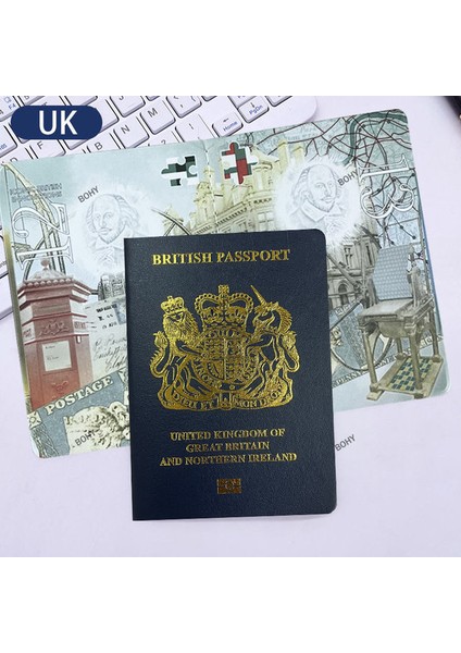 Uk2 Renkli 9X12.5 32 Ülke Pasaport Sahne Hattı Dizüstü Mini Cep Not Defteri Filme Simülasyon Yaratıcı Hediye 3 Al 1 Bedava (Yurt Dışından)