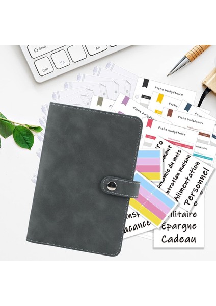 2 Adet Çıkartmalar Iyi Malzeme A6 Pu Deri Bütçe Bağlayıcı Defter Nakit Zarflar Sistemi Seti Bağlayıcı Cepler Para Bütçe Tasarrufu Fatura Organizatör (Yurt Dışından)