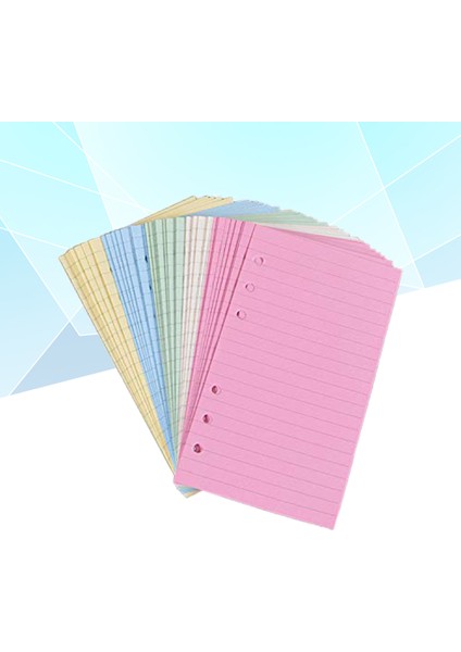 Resim 1 Spiral Defterler, Renkli 6 Delikli Delikli Çizgili Yedekler Kişisel Boyutlu Düzenleyici Defter, 50 Sayfa (100 Sayfa) 5- (Yurt Dışından)