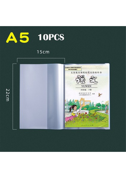 Yapışkan Olmayan A5 Dizüstü A4 A5 B5 10 Sayfa Kapakları Kendinden Yapışkanlı Kitap Kapağı Su Geçirmez Planlamacılar Kitap Kılıfı Öğrenciler Için Sarma Filmleri Koruyucu (Yurt Dışından)