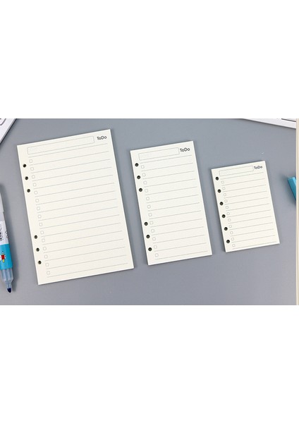 Yapılacak 45 Sayfa A7 6-Ring A7 A6 A5 Defter Açık Mavi Pembe (Yurt Dışından)