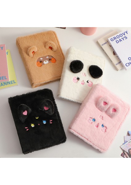 Siyah 2023 Kawaii Peluş Kedi Ayı A5 Kpop Fotocard Bağlayıcı Kitap Toplama Fotoğraf Kartı Tutucu Fotocard Albümü Kırtasiye Noel Hediyesi (Yurt Dışından) modelleri