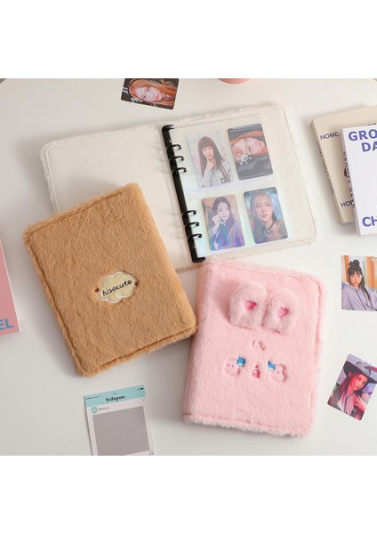 Siyah 2023 Kawaii Peluş Kedi Ayı A5 Kpop Fotocard Bağlayıcı Kitap Toplama Fotoğraf Kartı Tutucu Fotocard Albümü Kırtasiye Noel Hediyesi (Yurt Dışından) fırsatları