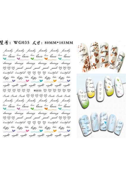 WG035 Yeni Roma 26 Ingilizce Alfabe Numarası 3D Kendinden Yapışkanlı Nail Art Çıkartma Kelime Küçük Harf Tırnak Dövmeler Süslü Çıkartmalar (Yurt Dışından)