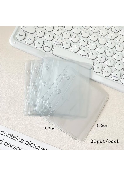 10 Adet Pvc Çanta Skysonıc 3 Delik Mini Bağlayıcı Toplama Kitabı Peluş Yavru Köpek 10 Adet Çanta ile Kitap Toplayın Kartpostallar Organizatör Tutucu Yedekler Kağıt (Yurt Dışından)