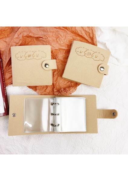 10 Adet Pvc Çanta Skysonıc 3 Delik Mini Bağlayıcı Toplama Kitabı Peluş Yavru Köpek 10 Adet Çanta ile Kitap Toplayın Kartpostallar Organizatör Tutucu Yedekler Kağıt (Yurt Dışından) modelleri