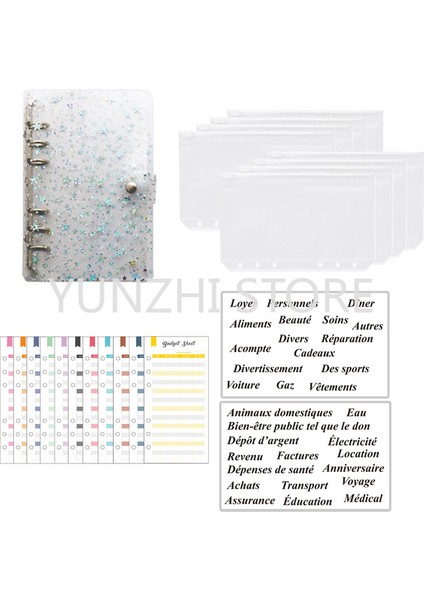 Pvc Yıldız Temizle A6 A6 Bütçe Bağlayıcı Kitleri Dizüstü Dıy Günlüğü Planlayıcısı Organizatör 8 Adet Cepler Okul Tedarikçisi 2 Adet Fransız Alfabesi Çıkartmalar (Yurt Dışından) fiyatları