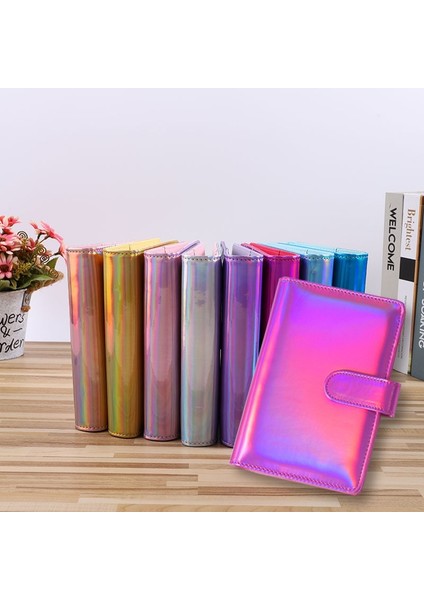 Altın A6 2023NEW A5 A6 Lazer Renkli Pu Deri Dıy Bağlayıcı Defter Kapağı Günlüğü Gündem Planlayıcısı Kağıt Kapak Okul Kırtasiye (Yurt Dışından) fiyatları