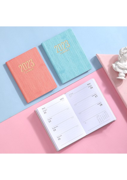 Pembe A7 2023 A7 Mini Dizüstü 365 Gün Taşınabilir Cep Not Defteri Günlük Haftalık Gündem Planlayıcısı Defterler Kırtasiye Ofis Okul Malzemeleri (Yurt Dışından) indirimleri