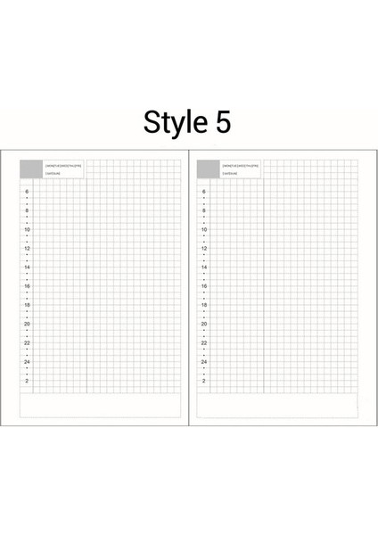 Style5 A5 A5 A6 Gevşek Yaprak Defter Dolum Spiral Ciltleyici Iç Sayfa Günlüğü Haftalık Aylık Planlayıcı Yapılacaklar Listesi Çizgi Nokta Izgara Iç Kağıt (Yurt Dışından)