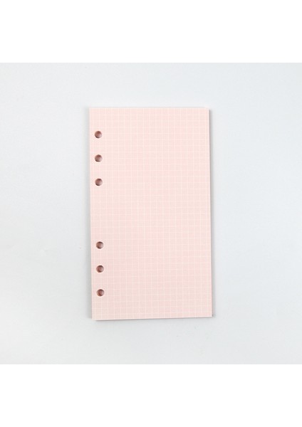 Pembe Kuşak A5 2023 45 Sayfalık Kawaii A5 A6 Gevşek Yaprak Defter Dolum Spiral Bağlayıcı Dizin Kağıdı Iç Sayfalar Günlük Planlayıcı Çizgi Izgara Boş Gündem (Yurt Dışından)