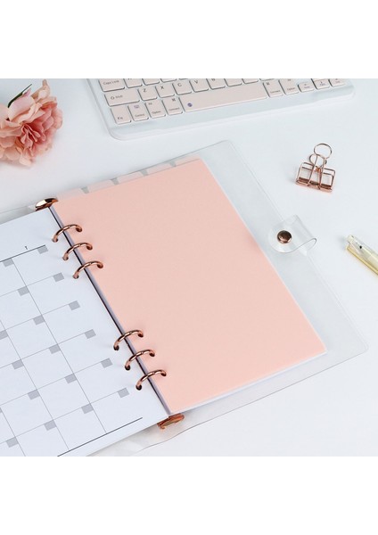 A5 Pembe A5 A6 A7 Pembe Siyah Dizin Bölücü Sevimli 6 Delik Bağlayıcı Planlayıcısı Dizüstü Kırtasiye Defter Kağıdı Bölücü Aksesuarları (Yurt Dışından) fırsatları