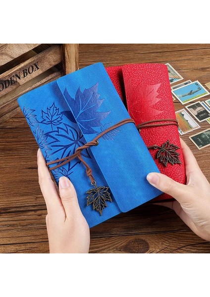 Stil 3 A6 Vintage Gezginler Bağlayıcı Defter Boş Kraft Günlüğü Pu Deri Gevşek Yaprak Not Defteri Dergisi Eskiz Defteri Ofis Malzemeleri A7/a6/a5 (Yurt Dışından)