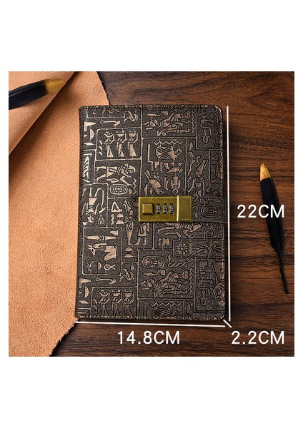 A5 200 Sayfa Okul Ofis Ekipmanları 200 Sayfa Kitap Not Defteri Kilitli Avrupa Retro Dizüstü Basit El Kitabı A5 A6 B5 (Yurt Dışından)