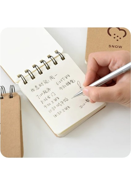 Kar 1 Adet Hava Not Defteri Mini Bobin Cep Kitabı Taşınabilir 70 Sayfa Günlük Not Planlayıcısı Kırtasiye Ofis Dizüstü Okul Malzemeleri A6182 (Yurt Dışından) indirimleri