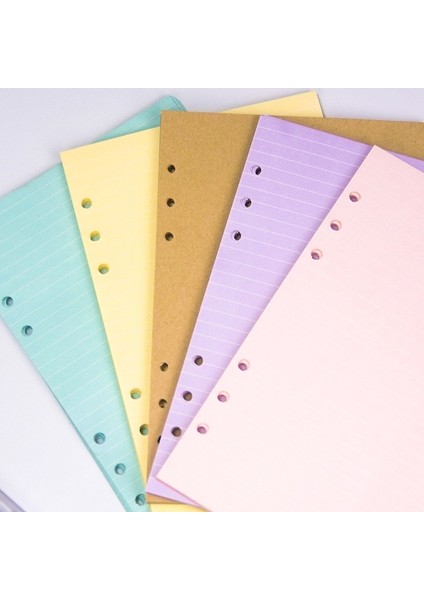 Sarı A5 40 Sayfa Kawaii A5 A6 Gevşek Yaprak Defter Dolum Spiral Bağlayıcı Dizin Kağıdı Iç Sayfalar Günlük Planlayıcı Çizgi Izgara Boş Gündem (Yurt Dışından) modelleri