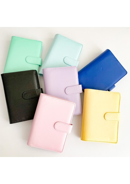 Sadece Kapak Pembe A5 A5 A6 A7 Macaron Renk 6 Telli Pu Klipsli Defter Deri Gevşek Yaprak Defter Kapağı Defterler Dergisi Kawaii Kırtasiye (Yurt Dışından)