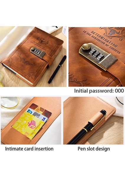Sarı A5 A5 200 Sayfa Retro Şifre Kitap Kilitli Günlüğü Kalınlaşmış Yaratıcı El Defter Öğrenci Not Defteri Kırtasiye Dizüstü Bağlayıcı (Yurt Dışından) indirimleri