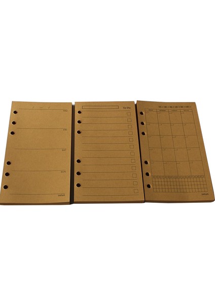 Parıltılı Altın A5 40 Sayfa A5 A6 Gevşek Yaprak Dolum Iç Sayfa Kcraft Haftalık Aylık Satır Boş Iç Sayfa Iç Kağıt Kırtasiye (Yurt Dışından)