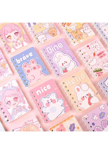 Styleb A7 1 Adet 80 Sayfalık Yaratıcı Karikatür Bobin Kitap Öğrenci Okul Kaynağı Cep Dizüstü Eskiz Defteri Taşınabilir Mini Not Defteri Kawaii Kırtasiye (Yurt Dışından) modelleri