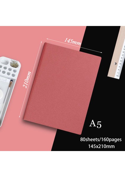 Red1 A5 A5 Klasik Defterler, 160 Sayfa, 80GSM, Yazma Dergileri, Iş, Seyahat, Üniversite Için Mükemmel Not Defterleri, Günlük Plan Gündemi 2023/24 (Yurt Dışından)