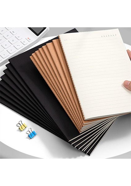 A5 Siyah Çizgi A4/a5/b5 Dizüstü Öğrenci Çalışma Kitabı Kraft Kağıt Not Defteri Iç Sayfa Boş Yatay Çizgi Izgara Öğrenci Için Isteğe Bağlı Alıştırma Kitabı (Yurt Dışından) fiyatları