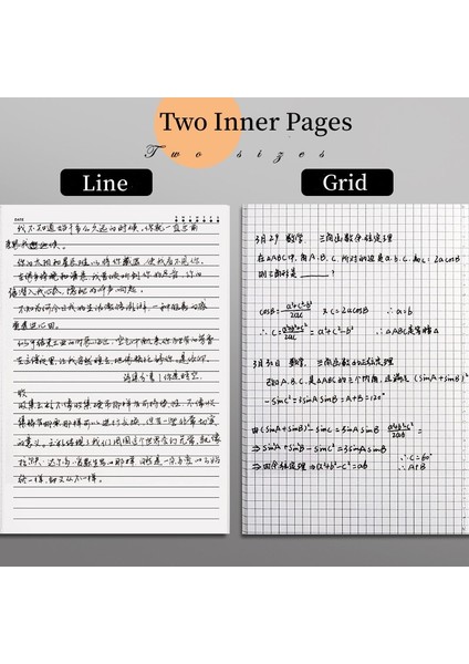 A5 Siyah Çizgi A4/a5/b5 Dizüstü Öğrenci Çalışma Kitabı Kraft Kağıt Not Defteri Iç Sayfa Boş Yatay Çizgi Izgara Öğrenci Için Isteğe Bağlı Alıştırma Kitabı (Yurt Dışından) fırsatları