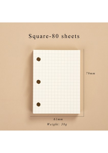 Kare 80 Sayfa Mini Jıanwu Yaratıcı Sevimli Şeffaf 3 Halka Mini Gevşek Yaprak El Kitabı Öğrenci Taşınabilir Dizüstü Klasör Kawaii Okul Malzemeleri (Yurt Dışından)