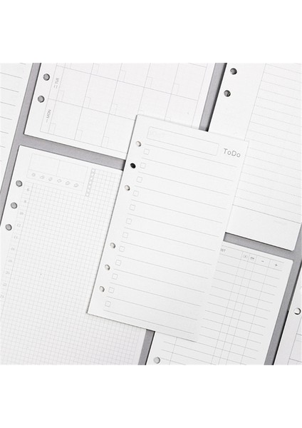 Yapılacaklar Listesi A6 6 Delikli Ciltli Defter A5 A6 Iç Sayfa Dolum Kağıtları Çizgi Izgara Noktalar Yapılacaklar Listesi Günlük Haftalık Aylık Planlayıcı Kitap Içinde Kağıt (Yurt Dışından)