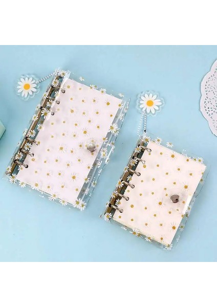 45 Sayfa Izgara A7 A6 A7 Sevimli Papatya Spiral Ciltli Defter Gündem Kapak Saklama Çantası Gevşek Yaprak Halka Bağlayıcı Kawaii Okul Ofis Malzemeleri (Yurt Dışından) fiyatları