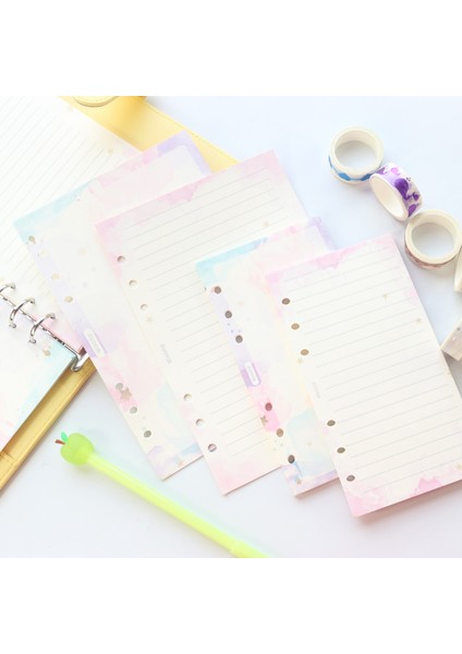 Karışık Renkli Yalnızca Kağıt Sayfalar Domikee Sevimli Yaratıcı Altın Folyo Yıldız Deseni 6 Halkalar Doldurulabilir Defterler Iç Kağıt Sayfalar Kırtasiye Malzemeleri A5A6 40 Sayfa (Yurt Dışından) fiyatları