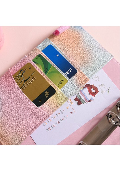 A7 Gökkuşağı 1 A7 Pu Deri Bağlayıcı Fermuar Para Tasarruf Zarfı A7 Flip Bütçe Planlayıcısı Defter Kapağı Klasör Gündem Kırtasiye Malzemeleri Organizatör (Yurt Dışından) fiyatları