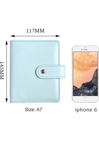 A7 Gökkuşağı 1 A7 Pu Deri Bağlayıcı Fermuar Para Tasarruf Zarfı A7 Flip Bütçe Planlayıcısı Defter Kapağı Klasör Gündem Kırtasiye Malzemeleri Organizatör (Yurt Dışından) indirimleri