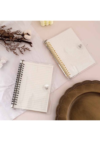 Lıne B5 B5 A5 Şeffaf Pvc Yumuşak Gevşek Yaprak Görünümlü 20 Delik Renkli Plastik Klip Metal Klip El Defter Çıkarılabilir Kapak Kırtasiye (Yurt Dışından)