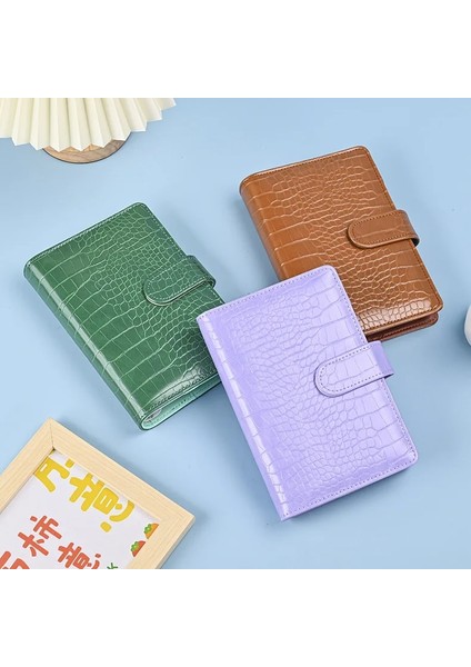 Zanaat Boş A5 A5 A6 A7 Timsah Rengi 6 Telli Pu Klipsli Defter Deri Gevşek Yaprak Defter Kapağı Defterler Dergisi Kırtasiye (Yurt Dışından)