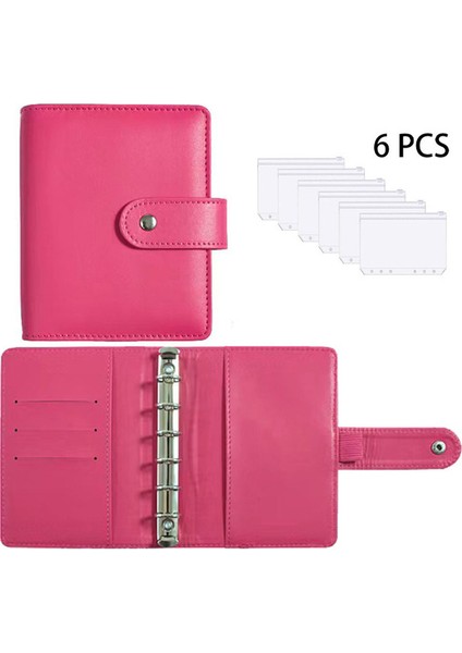 E Set A7 2023NEW A7 Pu Deri Bütçe Bağlayıcı Defter Nakit Zarflar Sistemi Seti Bağlayıcı Cepler Para Bütçe Tasarrufu Fatura Organizatör (Yurt Dışından)