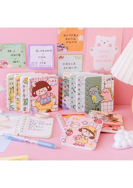 Stil 1 1 Adet A7 Kawaii Günlüğü Cep Kitabı Sevimli Çiçek Bobin Kitap Aşk Not Defteri Öğrenci Mini Günlük Defteri Ofis Aksesuarları (Yurt Dışından)