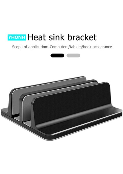 Silver-Daule Ayarlanabilir Dikey Stand Mac Mini Alüminyum Alaşım Dizüstü Masaüstü Standı Apple Mac Için Kaymaz Ayarlanabilir Bilgisayar Tutucu (Yurt Dışından)