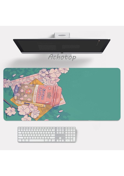 Stil 8 700X300X3MM Büyük Anime Pembe Mousepad Gamer Sevimli Kawaii Xxl Oyun Mouse Pad Kauçuk Otaku Kilitleme Kenar Büyük Moda Dizüstü Dizüstü Bilgisayar Masası Mat (Yurt Dışından)