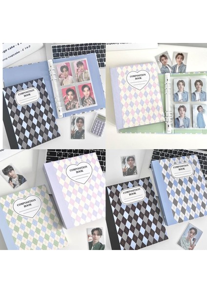 4 Gird-10 Adet Skysonıc A5 Krem Elmas Desen Fotoğraf Albümü Kitap Toplayın Kpop Bağlayıcı Kapak Kartpostallar Halka Organizatör Dıy Yedekler Tedarikçiler (Yurt Dışından) fiyatları