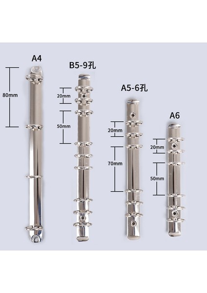 Siyah 25MM A4 292MM Siyah Gümüş Altın Rose Bronz 15/19/25/30 mm Çap A5 A6 A4 Halka Mekanizması (Yurt Dışından) modelleri